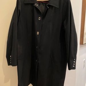Anne Klein Black Raincoat Size Womans XL